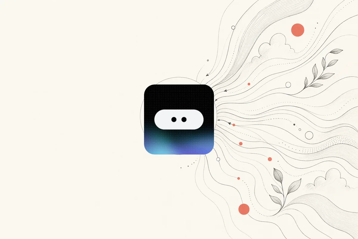 SankiWork vs Google Stitch — warm-paper editorial illustration of a prompt converging into a design hub you own