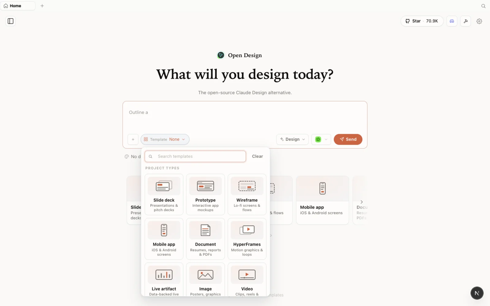 The SankiWork templates library, with prototype, image, and video starting points.